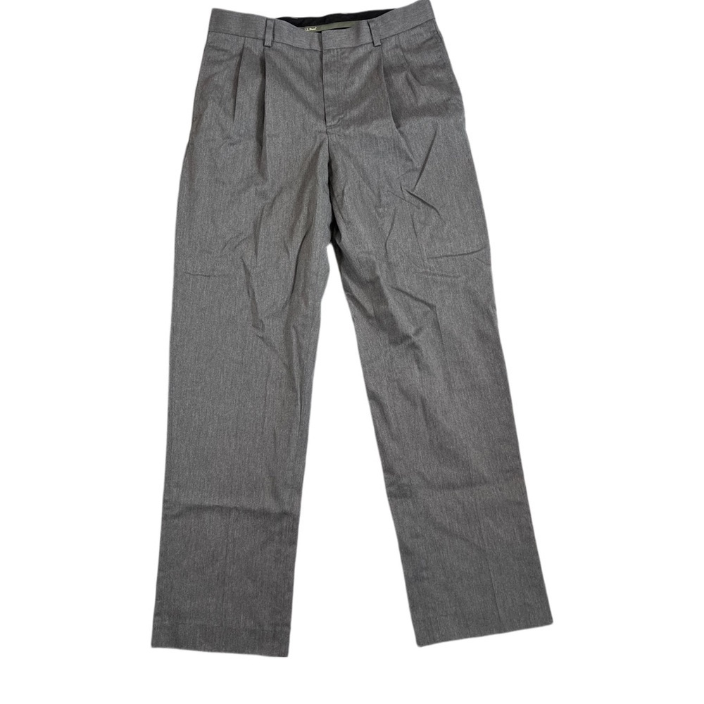 👖 L.L. Bean Classic Fit Men’s Dress Pants – Gray – Size 34x34